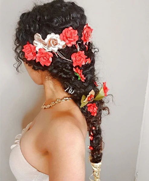 Butterfly Braids with Flowers