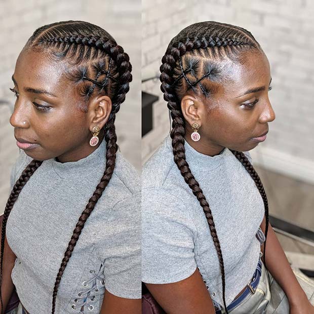 2 braids hairstyles