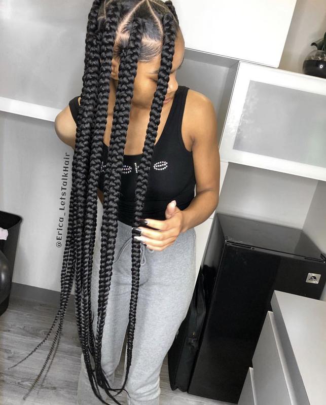 Braided Cornrows, Protective Style