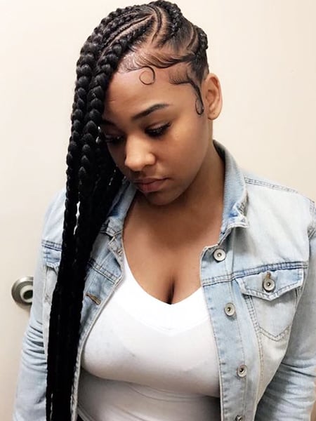 Side Lemonade Braids