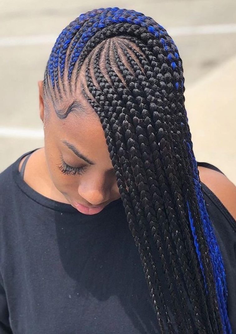 Side Lemonade Braids