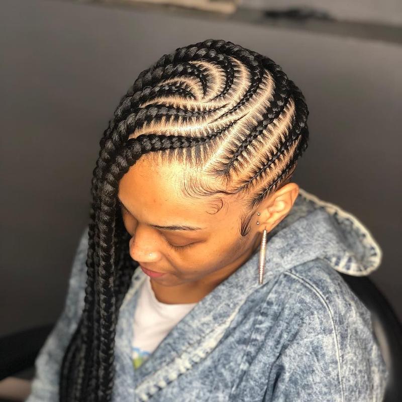 Side Lemonade Braids