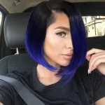 1 Ombre Black to Sapphire Blue 14 Inch (Pack of 1)