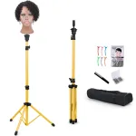 Yellow wig stand