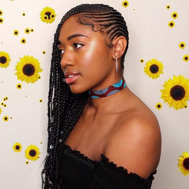 Stunning lemonade braids