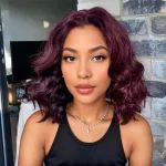 12 Inch 99j Burgundy Loose Wave