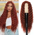 30 Inch GInger Red Wig