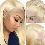 14 Inch Blonde Bob Wig