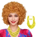 Orange Yellow with Necklace