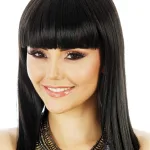 Cleopatra Long Black Bob Wig