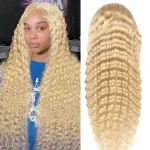 20 Inch Blonde Deep Wave Wig