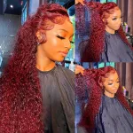 13x4 99J Burgundy Wigs