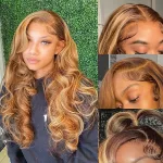 highlight lace front wig