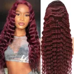 24 Inch Burgundy Loose Deep Wave