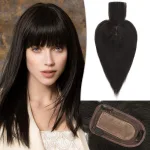 10 Inch (with bangs) Natural Black