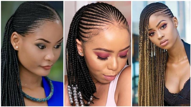 Stylish trending cornrows