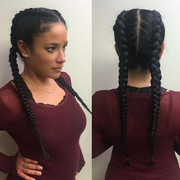 2 Braids Natural Hair