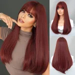 Wine Red Wig