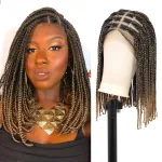 Light Brown-14 lnch 13x8 HD Lace Box Braids-14 lnch