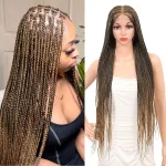 Light Brown-hd 36 lnch HD Full Lace Box Braids-36 lnch