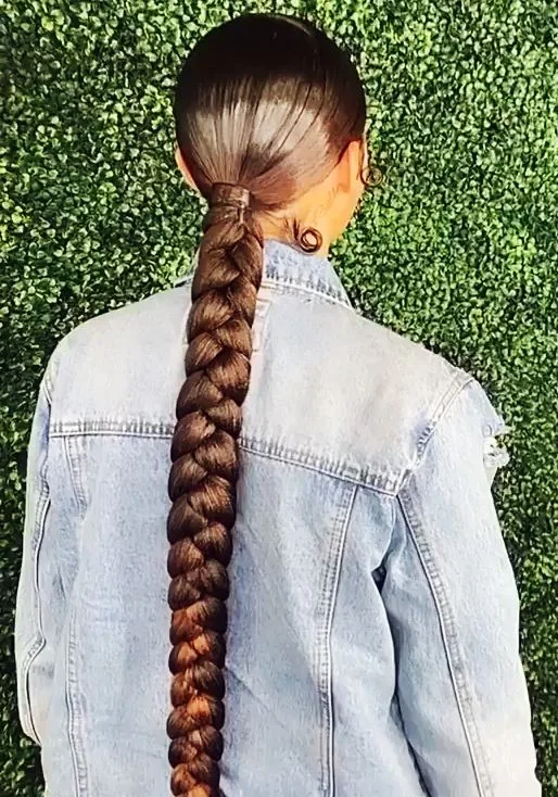 Low Braided Ponytail