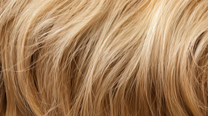 Close-up of horsehair and synthetic wigs