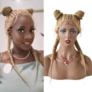 Cornrows Wigs with Ponytails