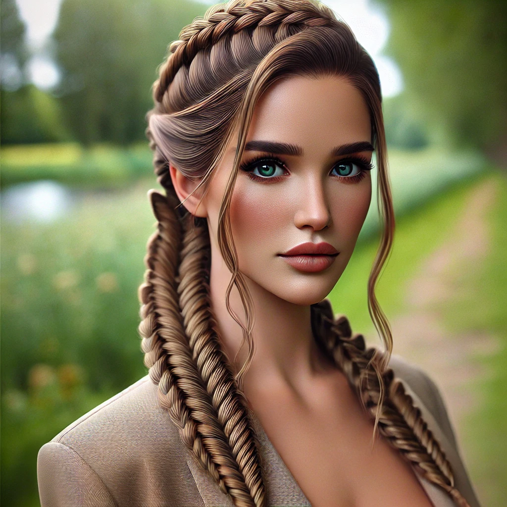 Butterfly Braids with Fishtail Ends