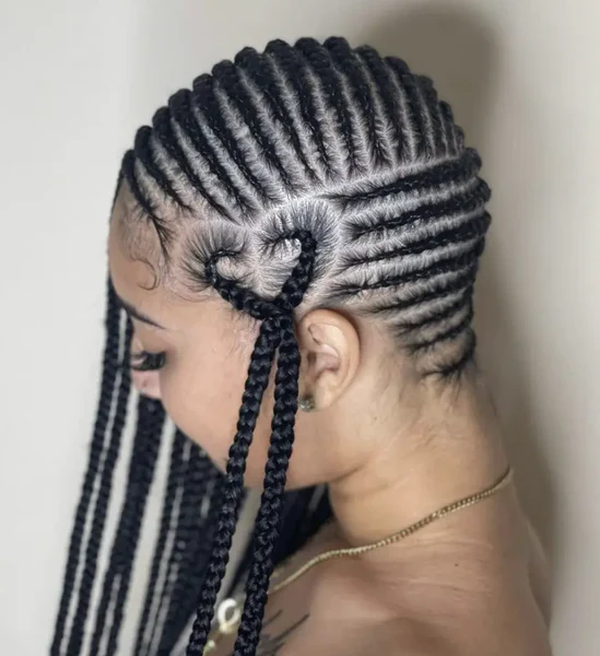 Heart-Shaped Part Lemonade Braids