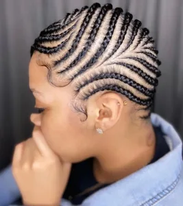 Short Side Lemonade Braids