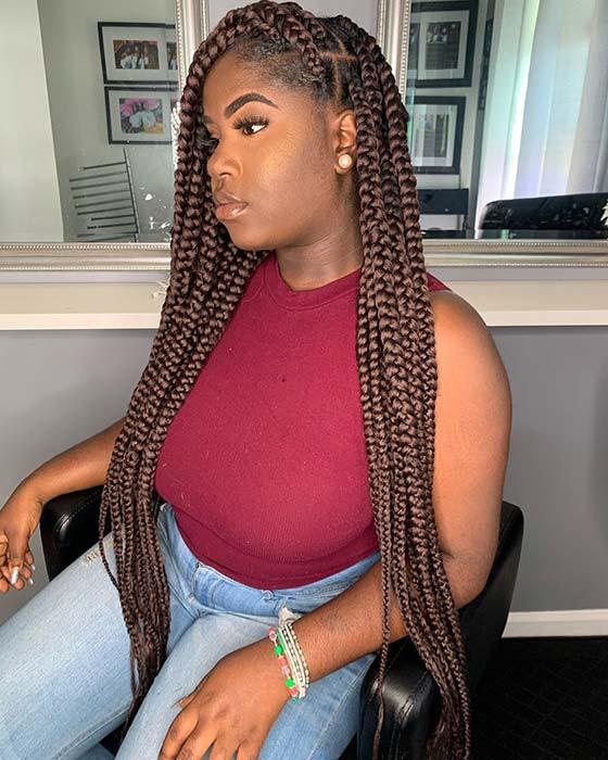 Jumbo Box Braids, Protective Style