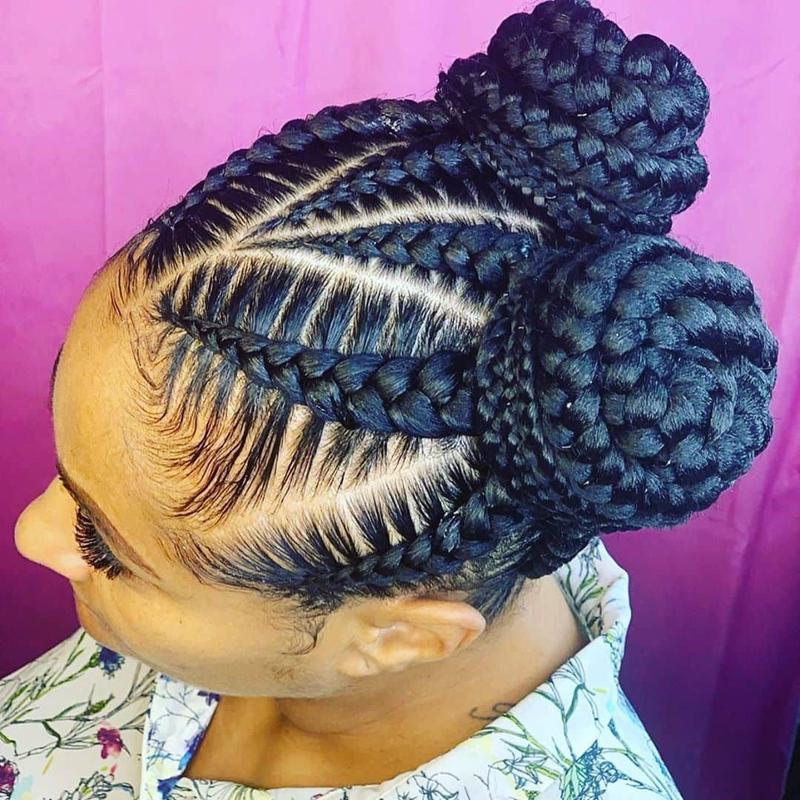 Goddess braids elegance