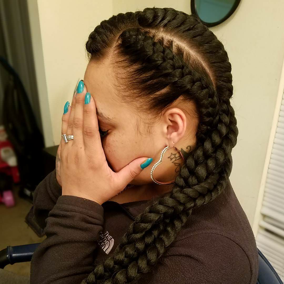 Goddess Braids Ponytail