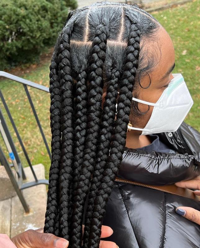 Box Braids, Natural Curls