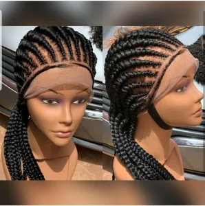 Classic Straight Back Cornrows Wigs