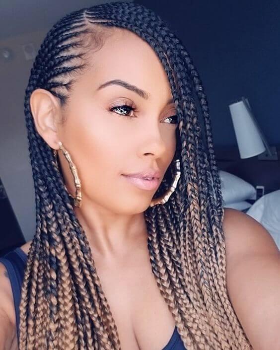 Braided Ombre Cornrows