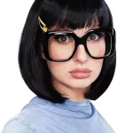 Tina Wig+Glasses+Hair Clip