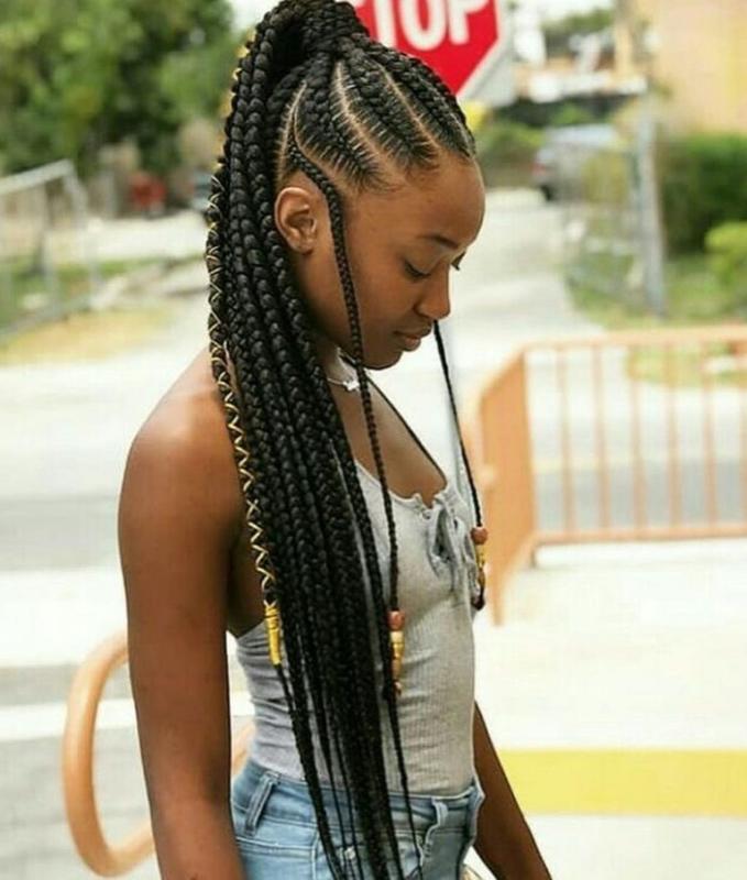 Braided High Ponytail