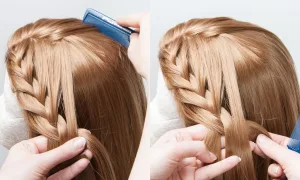 with steps shown for creating the braid