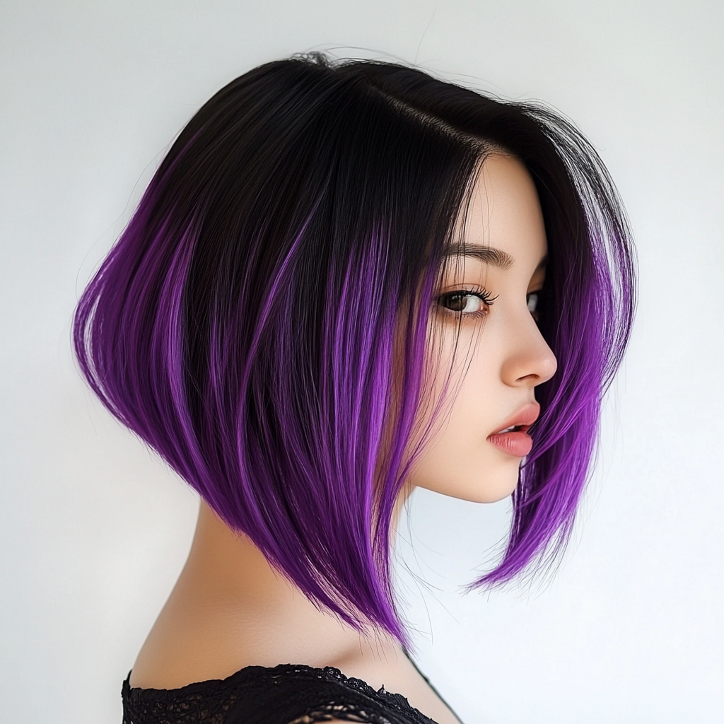 Asymmetrical Bob Ombre Wig