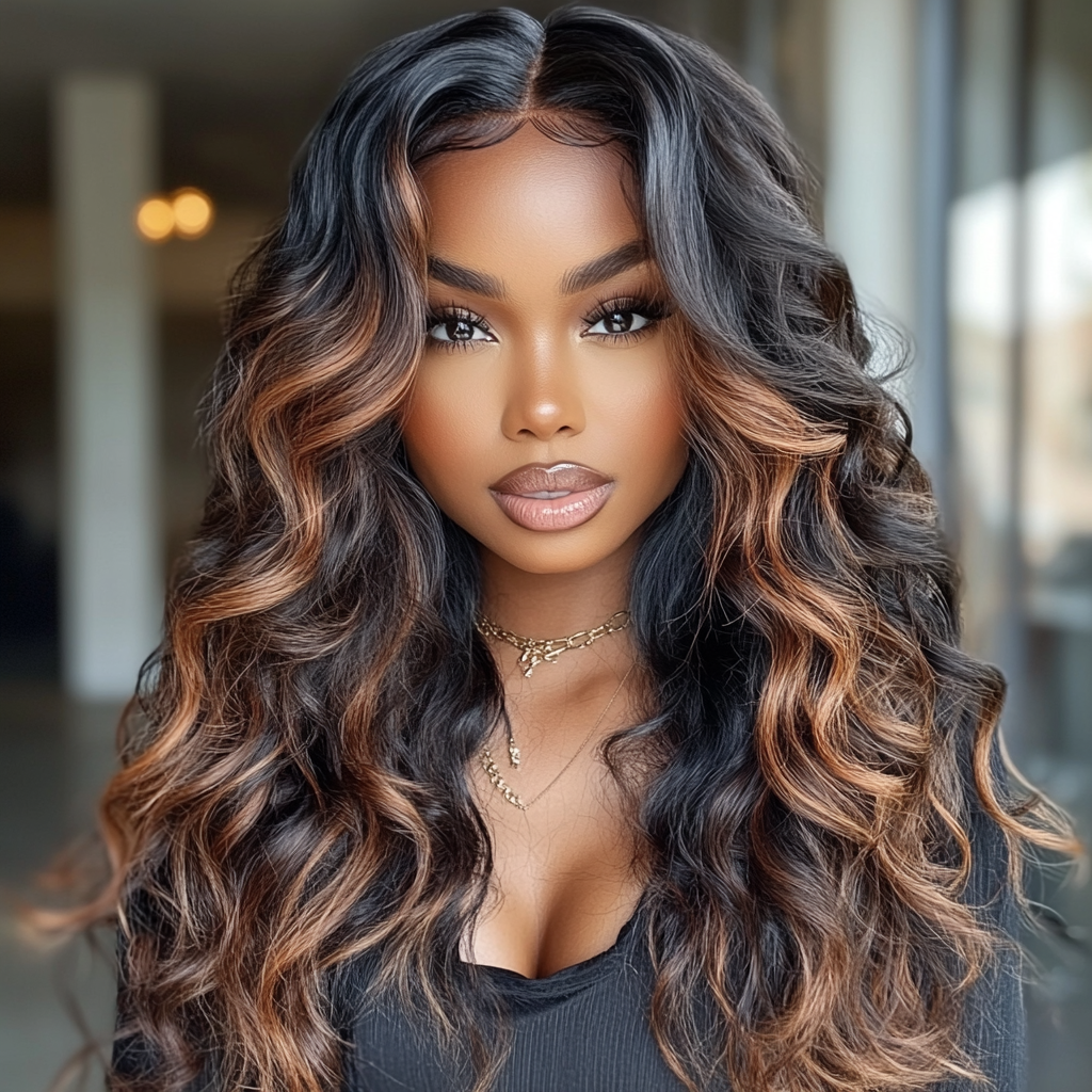 Deep Wave Ombre Wig