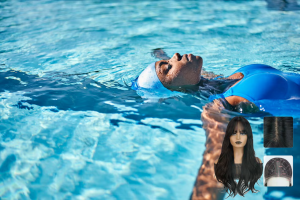 Swimming with a wig